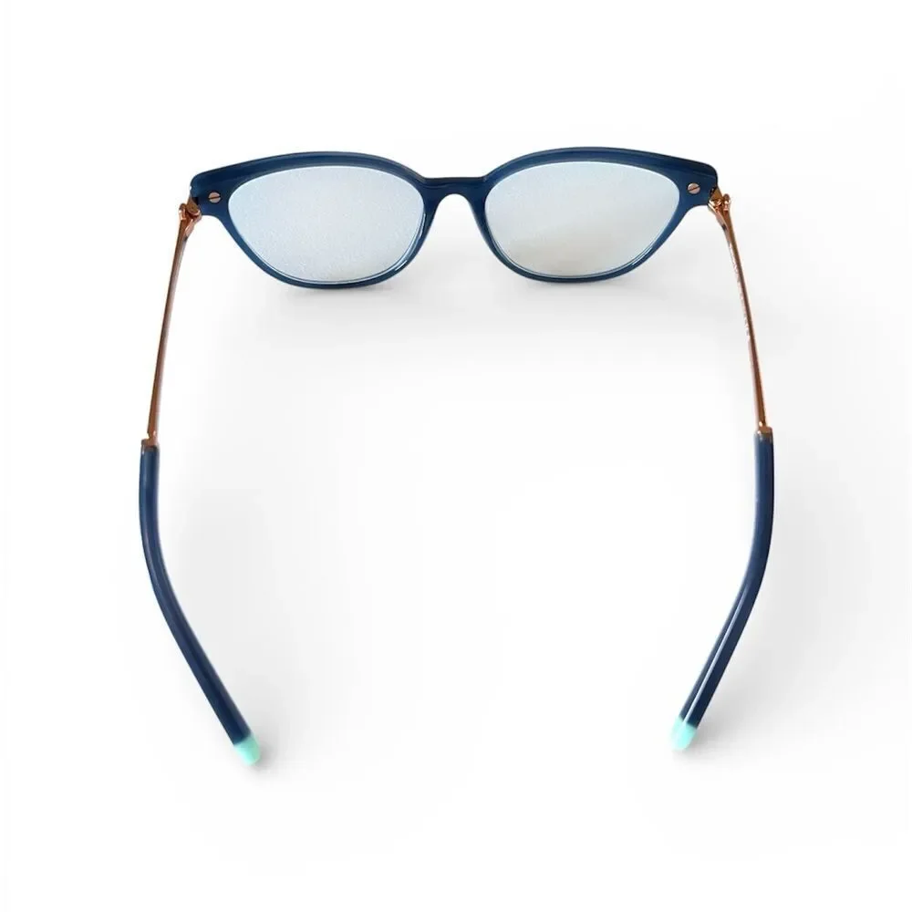 Tiffany & Co. TF2223-B Blue Opal Swarovski Cat Eye Eyeglass Frames